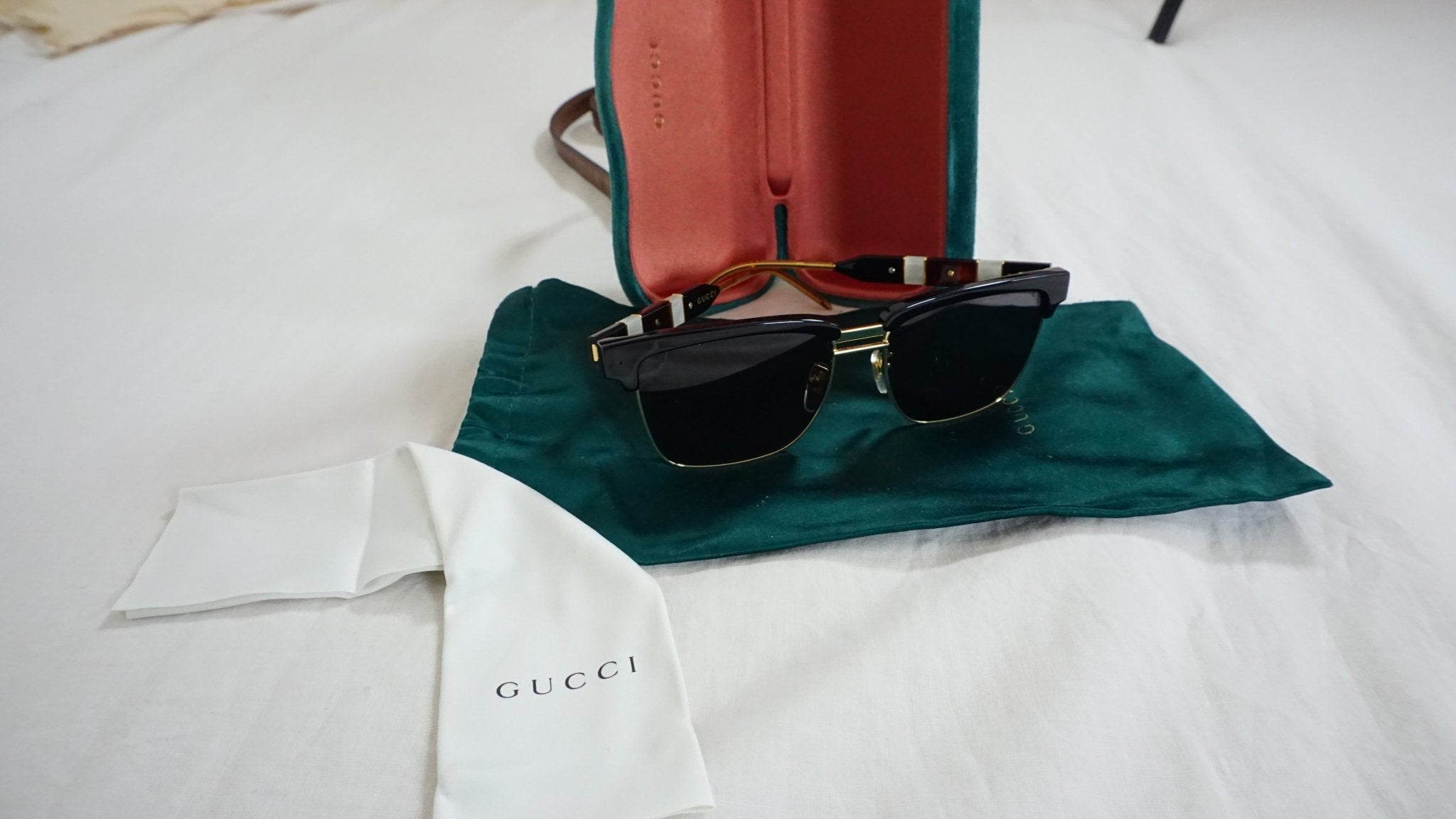 Gafas Sol GUCCI polarizadas - CONEJO BLANCO VINTAGE