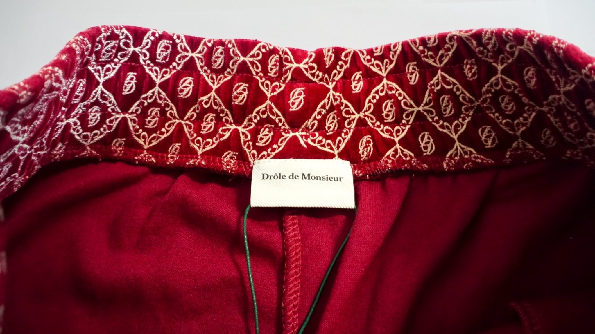 Pantalón monograma Drôle De Monsieur - CONEJO BLANCO VINTAGE