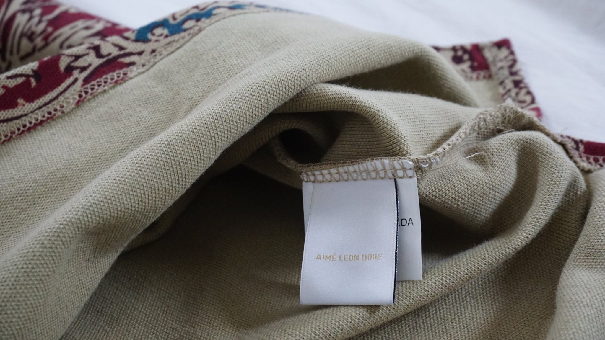 Polo Aimé Leon Dore manga corta de algodón puro - CONEJO BLANCO VINTAGE